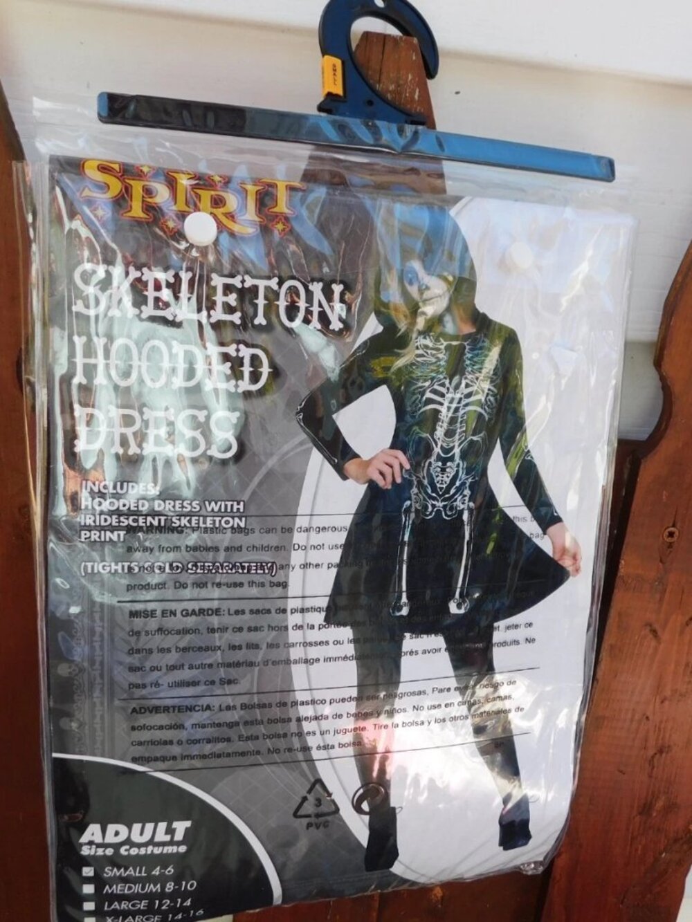 Halloween Womens Skeleton Hooded Dress RUBIES Halloween Costume Size Small - Picture 1 of 5